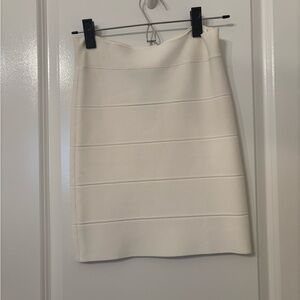 BCBGMaxazria White Pencil Skirt